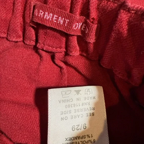 Judy Blue Garment Dyed Red Pants- 9/29 - Picture 8 of 8